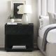Armen Living Petra Black Nightstand-1