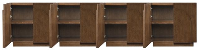 Meridian Furniture Navona 4-Piece Brown Walnut Sideboard Set-2
