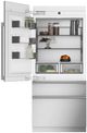 Monogram® 36" 20.2 Cu. Ft. Panel Ready Integrated Left Hinge Built-In Bottom Freezer Refrigerator-3
