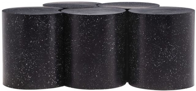 Meridian Furniture Dimple 5-Piece Black 18" Modular Nesting Coffee Table Set-0