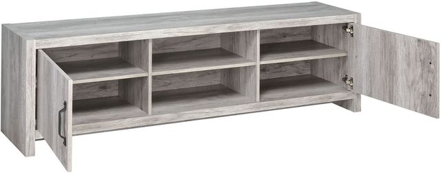 Coaster® Burke Grey Driftwood 2-Door TV Console-2