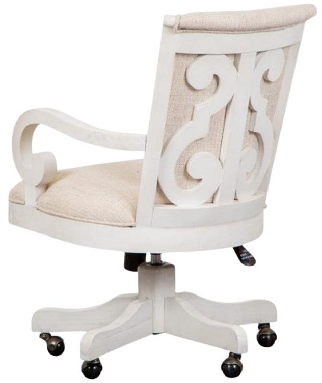 Magnussen Home® Bronwyn Alabaster Upholstered Swivel Chair-3