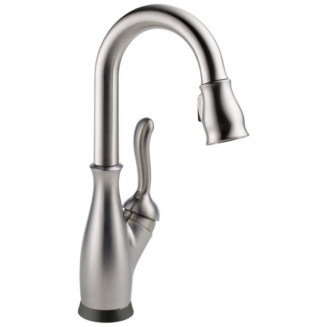 Delta Leland® Spotshield Stainless Touch2O® Bar/Prep Faucet with Touchless Technology-0