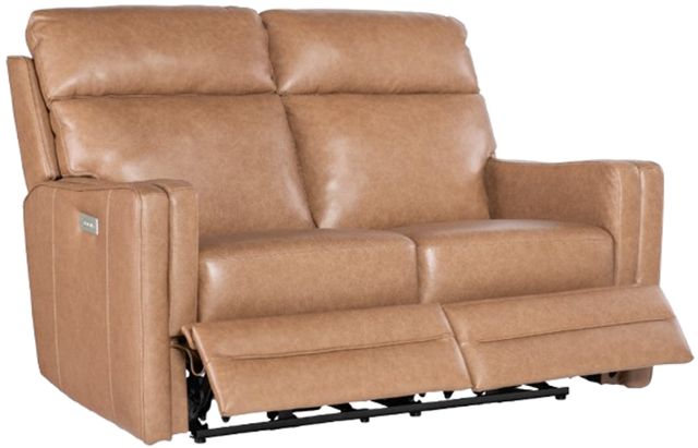 Hooker® Furniture MS Twain Fawn Power Reclining Loveseat with Power Headrest and Lumbar-1
