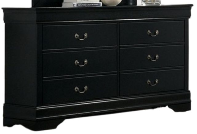 Furniture of America® Louis Philippe Black Dresser-0