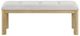 Global Furniture USA D1248 Beige/Natural Bench-1