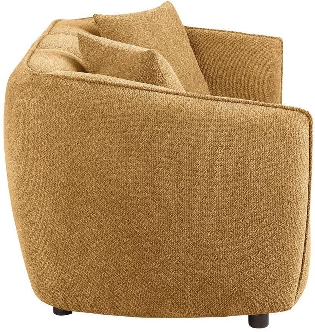 Coaster® Aleisha Mustard Yellow Upholstered Loveseat-4