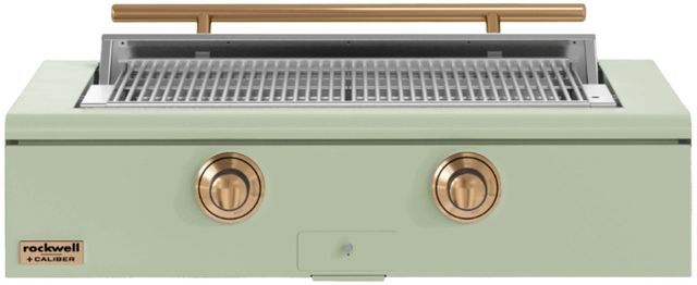 Caliber™ Rockwell Social 2-Burner Sage Built-In Liquid Propane Grill with Gold Hardware-0