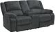 Signature Design by Ashley® Draycoll Slate Manual Reclining Loveseat and Console-0