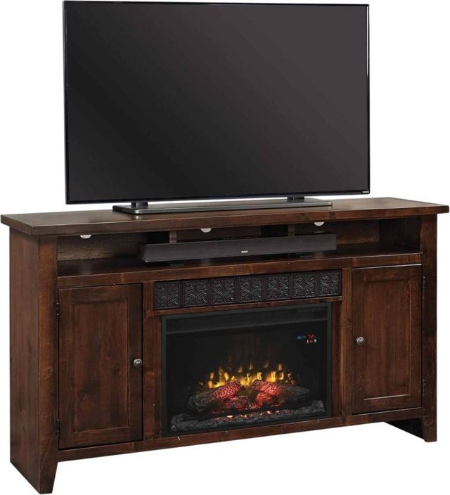 aspenhome® Alder Grove Tobacco 63" Fireplace Console-1