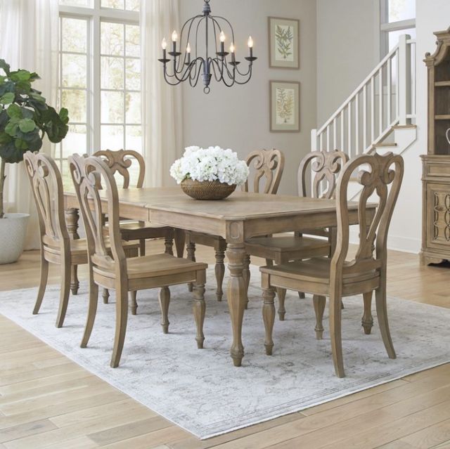 Liberty Furniture Magnolia Manor 7-Piece Weathered Bisque Alternate Dining Set-1