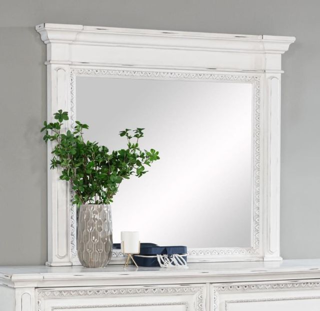 Coaster® McKinney Vintage White Dresser Mirror-4