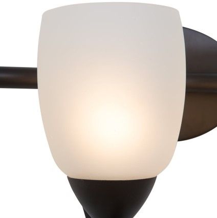 YHD Mirror Lake Oil Rubbed Bronze/White 2-Light Incandescent Wall Sconce-4