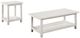 Coaster® Payne 2-Piece Distressed White Occasional Table Set-0