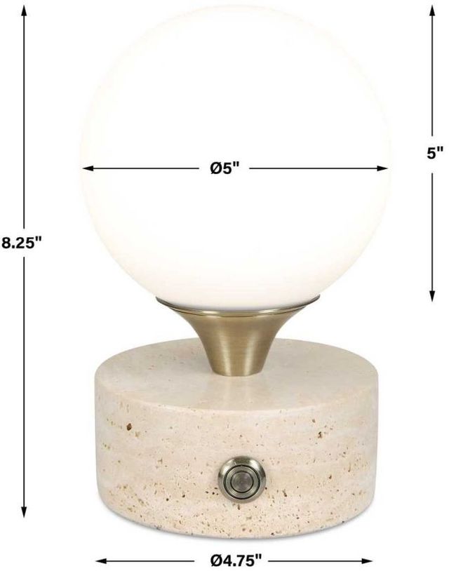 Uttermost® Abril Beige Accent Lamp-3