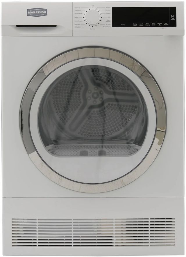 Marathon White Front Load Washer & Electric Dryer Laundry Pair-2