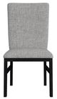 Elements International Marlene Black/Gray Dining Side Chair-1