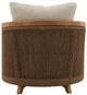 Dovetail Furniture Cian Natural//Sand Olefin/Teak Outdoor Lounge Chair-3