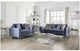 Furniture of America® Jodie Satin Blue Sofa-2