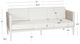 Linon Calabash White Aluminum/Fabric Outdoor 3-Seater Sofa-2