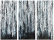 Olliix by Madison Park Birch Forest 3 Piece Black Printed Canvas with Gel Coat Set-0