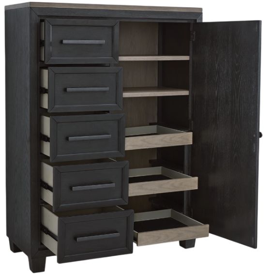Signature Design by Ashley® Foyland Black/Brown Chest-2