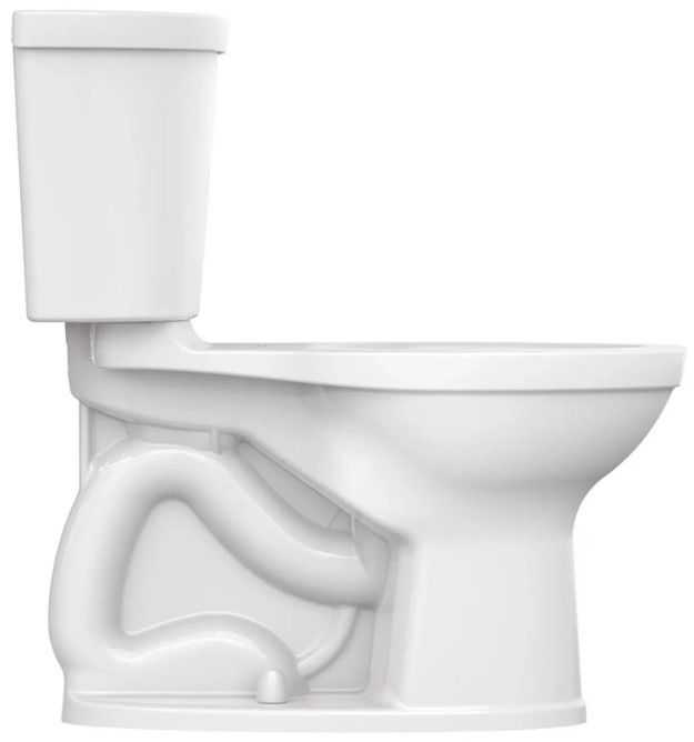 American Standard Champion White PRO Two-Piece Chair Height Elongated Right-Hand Trip Lever Toilet Less Seat 1.6 gpf/6.0 Lpf-4