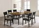 Furniture of America® Oberwil Antique Oak Dining Table with Black Legs -1