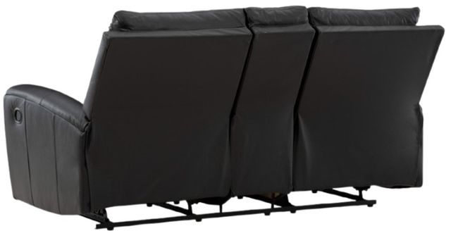 Signature Design by Ashley® Glossmore Black Manual Reclining Loveseat with Console-3