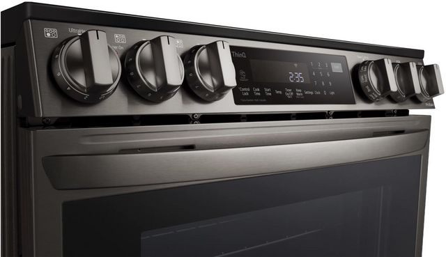 LG 30"  PrintProof™ Black Stainless Steel Slide In Electric Range-2