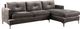 Mazin Furniture Hamilton Charcoal Gray 2-Piece Right-Arm Facing Sofa Sectional and Chaise-1