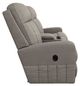 La-Z-Boy® Finley Pewter Leather Manual Wall Reclining Loveseat with Console-2