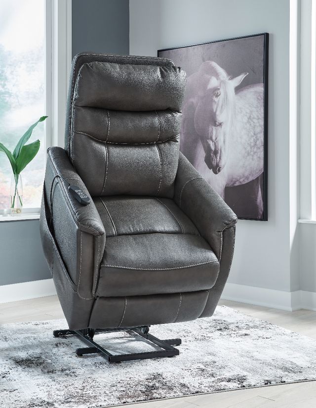 Signature Design by Ashley® Strawbill Shadow Power Lift Recliner-3
