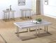 Steve Silver Co. David Gray Driftwood Cocktail Table with Matte Pewter Base-1