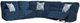Signature Design by Ashley® Acklen Place 5-Piece Navy Curved Power Reclining Sectional-0