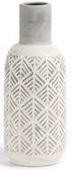 Giftcraft Gray/White Small Ceramic Vase-0