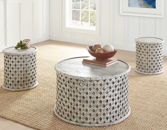 Steve Silver Co. Samir Aged Alabaster End Table-1