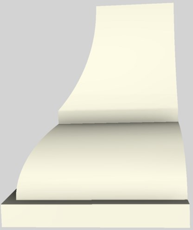 Vent-A-Hood® Designer Series 54" Biscuit Wall Mounted Range Hood-3