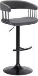 Armen Living Calista Black/Gray Adjustable Height Stool-0