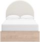 Signature Design by Ashley® Shapella Tan/White Youth Full 4-Drawer Upholstered Storage Panel Bed-2