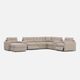 Drew & Jonathan Home ModularOne New Horizon 8-Piece Stone Modular Chaise Sectional with Console-1