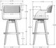 Amisco Customizable Joshua Swivel Bar Stool-2