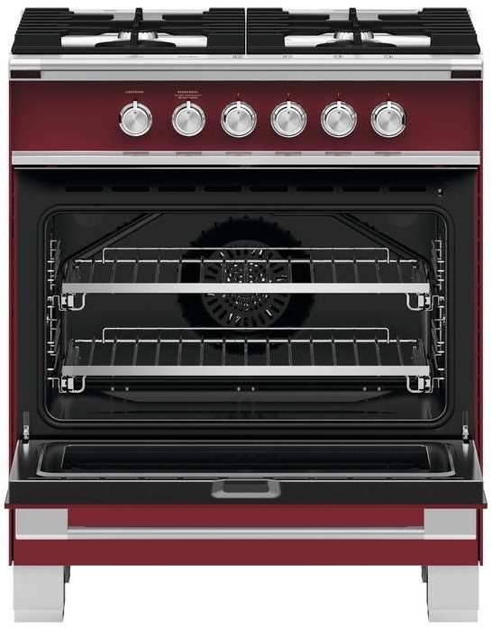 Fisher & Paykel 30" Red Pro Style Natural Gas Range-1