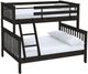 Crate Designs™ Furniture Espresso Twin/Full Tall Mission Bunk Bed-0