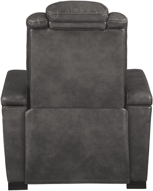 Signature Design by Ashley® Turbulance Quarry Power Recliner with Adjustable Headrest-2