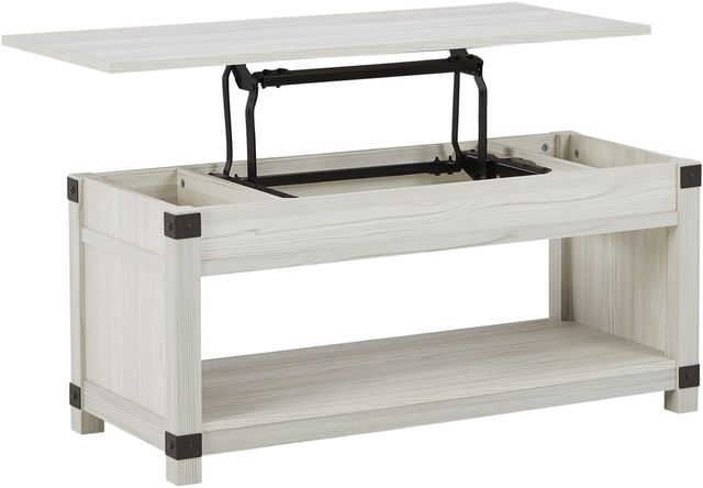 Signature Design by Ashley® Bayflynn Whitewash Lift-Top Coffee Table-2