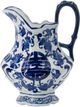 A & B Home Blue/White Jar-0