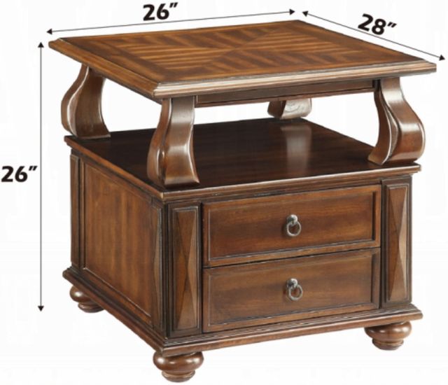 ACME Furniture Amado Walnut End Table-2