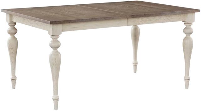 Bassett® Furniture Customizable BenchMade Amelia 60" Oak Rectangle Dining Table with 1 Leaf-1