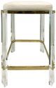 Harp & Finial® Helen Brass/Clear Acrylic Counter Stool-0